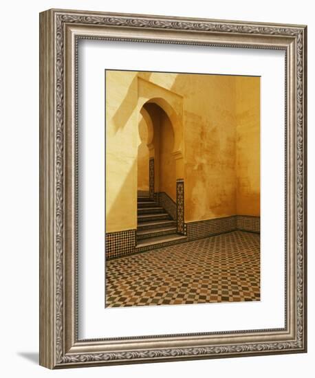 Interior Coutyard of Moulay Ismail Mausoleum-Merrill Images-Framed Photographic Print