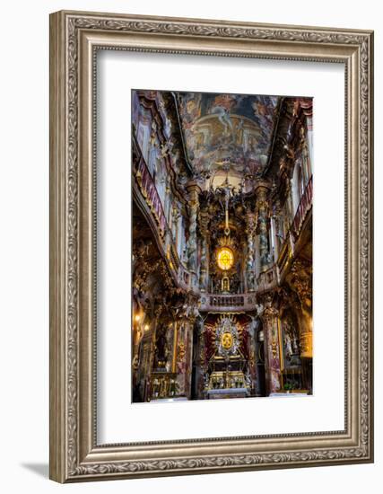 Interior, created by the Asam Brothers, Asam Kirche (Church), 1733, Munich, Bavaria, Germany-Richard Maschmeyer-Framed Photographic Print