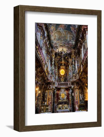 Interior, created by the Asam Brothers, Asam Kirche (Church), 1733, Munich, Bavaria, Germany-Richard Maschmeyer-Framed Photographic Print