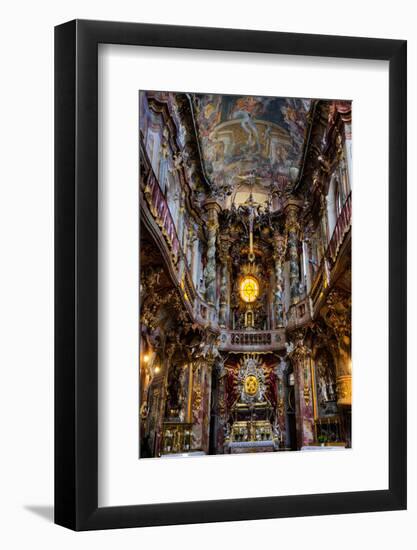 Interior, created by the Asam Brothers, Asam Kirche (Church), 1733, Munich, Bavaria, Germany-Richard Maschmeyer-Framed Photographic Print