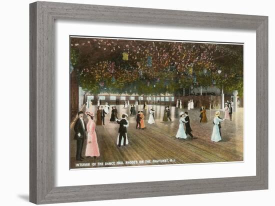 Interior, Dance Hall, Rhodes on the Pawtuxet, Rhode Island-null-Framed Art Print