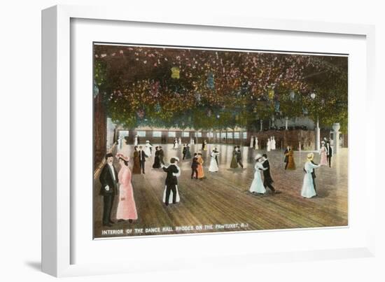 Interior, Dance Hall, Rhodes on the Pawtuxet, Rhode Island-null-Framed Art Print