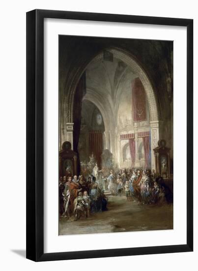 Interior De La Catedral De Toledo, 1850-Jenaro Perez Villaamil-Framed Giclee Print