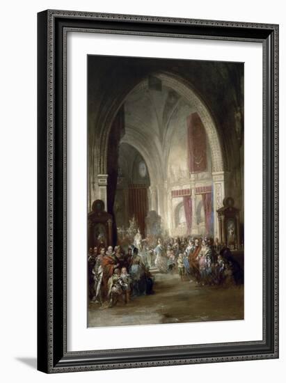 Interior De La Catedral De Toledo, 1850-Jenaro Perez Villaamil-Framed Giclee Print