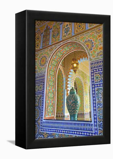 Interior Details of Continental Hotel, Tangier, Morocco, North Africa, Africa-Neil Farrin-Framed Premier Image Canvas