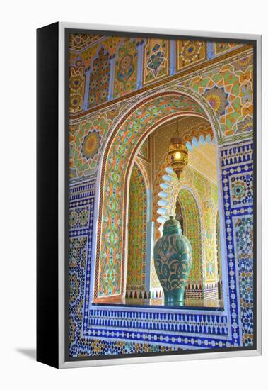 Interior Details of Continental Hotel, Tangier, Morocco, North Africa, Africa-Neil Farrin-Framed Premier Image Canvas