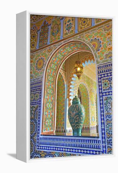 Interior Details of Continental Hotel, Tangier, Morocco, North Africa, Africa-Neil Farrin-Framed Premier Image Canvas