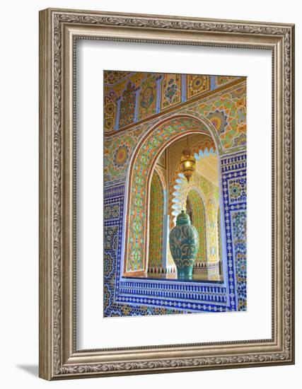 Interior Details of Continental Hotel, Tangier, Morocco, North Africa, Africa-Neil Farrin-Framed Photographic Print