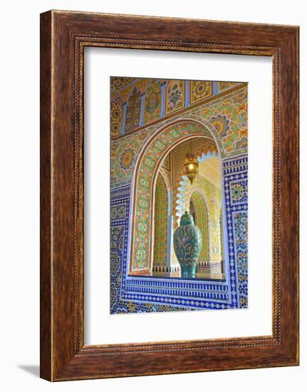 Interior Details of Continental Hotel, Tangier, Morocco, North Africa, Africa-Neil Farrin-Framed Photographic Print