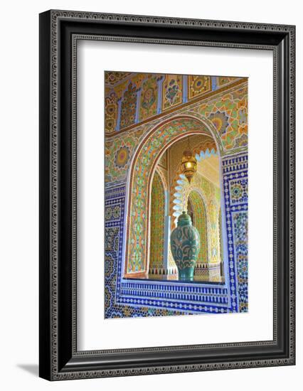 Interior Details of Continental Hotel, Tangier, Morocco, North Africa, Africa-Neil Farrin-Framed Photographic Print