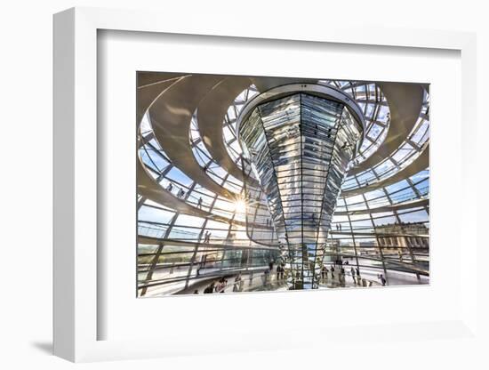 Interior, Dome, Reichstag, Berlin, Germany-Sabine Lubenow-Framed Photographic Print