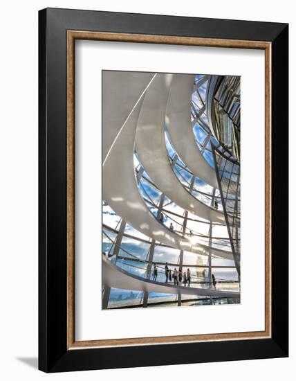 Interior, Dome, Reichstag, Berlin, Germany-Sabine Lubenow-Framed Photographic Print