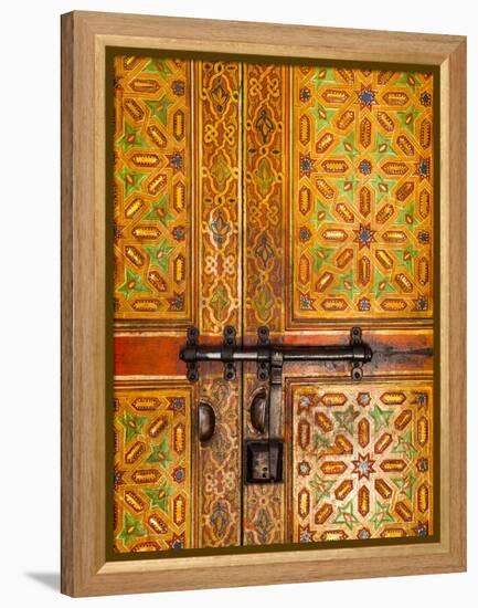 Interior Door Detail, Moulay Ismal Mousoleum, Medina, Meknes, Morocco-Doug Pearson-Framed Premier Image Canvas