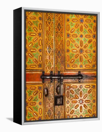 Interior Door Detail, Moulay Ismal Mousoleum, Medina, Meknes, Morocco-Doug Pearson-Framed Premier Image Canvas