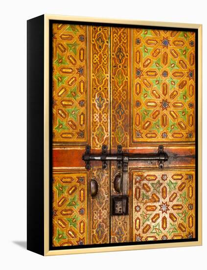 Interior Door Detail, Moulay Ismal Mousoleum, Medina, Meknes, Morocco-Doug Pearson-Framed Premier Image Canvas