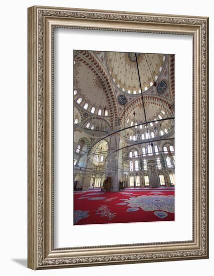 Interior, Fatih Mosque, Istanbul, Turkey, Europe-Neil Farrin-Framed Photographic Print