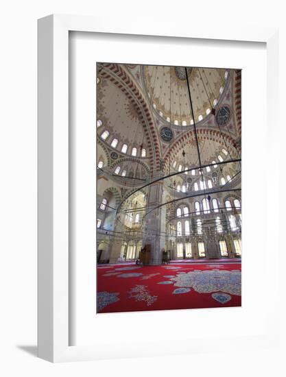 Interior, Fatih Mosque, Istanbul, Turkey, Europe-Neil Farrin-Framed Photographic Print