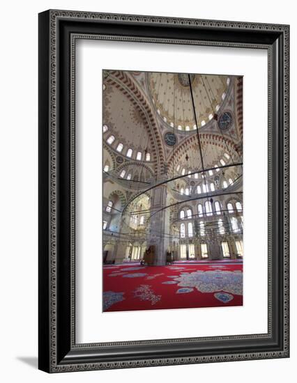 Interior, Fatih Mosque, Istanbul, Turkey, Europe-Neil Farrin-Framed Photographic Print