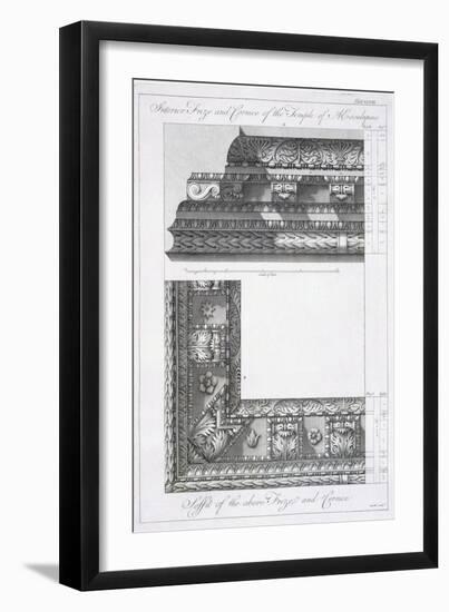 Interior Frieze and Cornice of the Temple of Aesculapius-Robert Adam-Framed Giclee Print