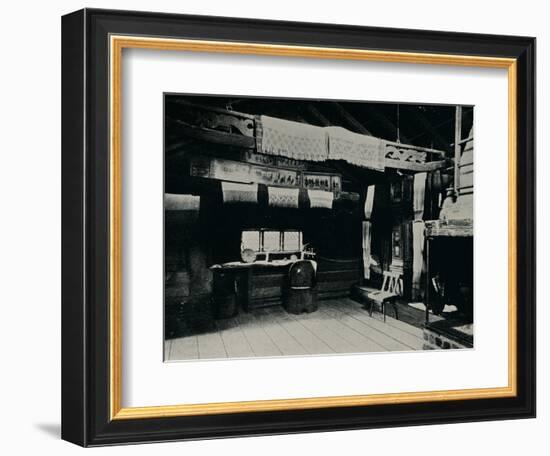 'Interior From Mora, Skansen Open Air Museum, Stockholm', 1925-Unknown-Framed Photographic Print