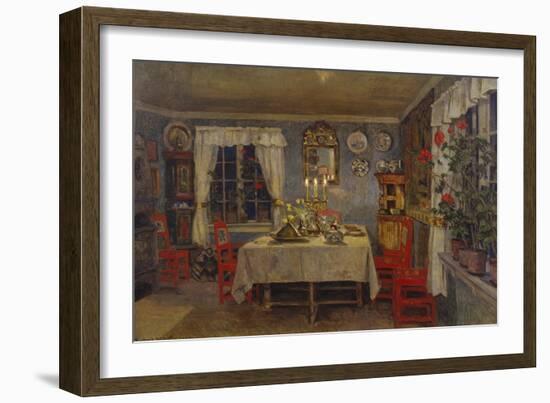 Interior from the artists living room, 1909-Gerhard Peter Frantz Vilhelm Munthe-Framed Giclee Print
