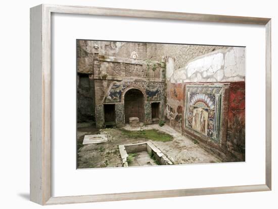 Interior garden-room in the House of Neptune, Herculaneum, Italy. Artist: Unknown-Unknown-Framed Giclee Print