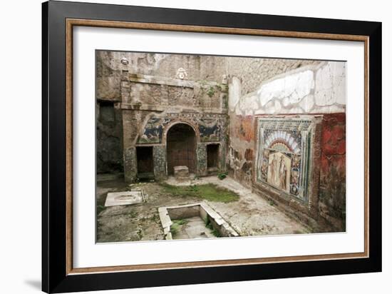 Interior garden-room in the House of Neptune, Herculaneum, Italy. Artist: Unknown-Unknown-Framed Giclee Print