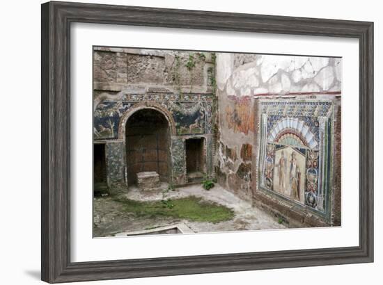 Interior garden-room in the House of Neptune, Herculaneum, Italy. Artist: Unknown-Unknown-Framed Giclee Print