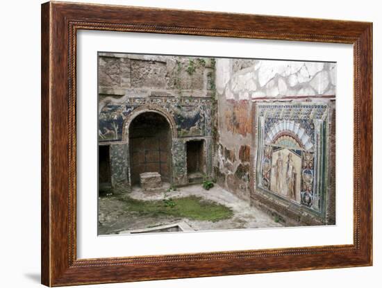 Interior garden-room in the House of Neptune, Herculaneum, Italy. Artist: Unknown-Unknown-Framed Giclee Print