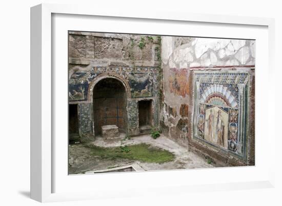 Interior garden-room in the House of Neptune, Herculaneum, Italy. Artist: Unknown-Unknown-Framed Giclee Print