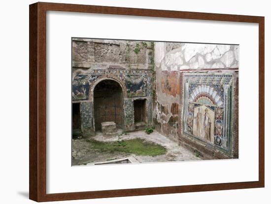 Interior garden-room in the House of Neptune, Herculaneum, Italy. Artist: Unknown-Unknown-Framed Giclee Print