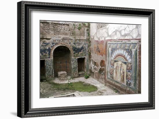 Interior garden-room in the House of Neptune, Herculaneum, Italy. Artist: Unknown-Unknown-Framed Giclee Print