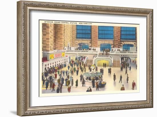 Interior, Grand Central Station, New York City-null-Framed Art Print