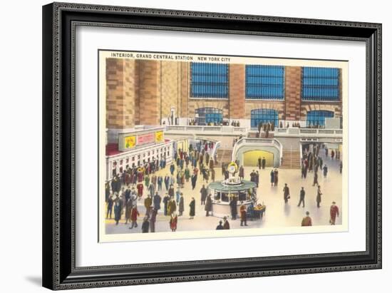 Interior, Grand Central Station, New York City-null-Framed Art Print