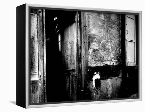 Interior Hallway and Graffiti: "Picasso Was Here," Bateau Lavoir, Montmartre-Gjon Mili-Framed Premier Image Canvas