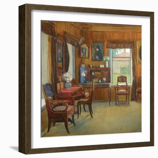 Interior in the House in Chegodayevo Village, 1900s-Olga Nikolayevna Korovina-Framed Giclee Print