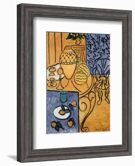 Interior in Yellow and Blue, 1946-Henri Matisse-Framed Art Print