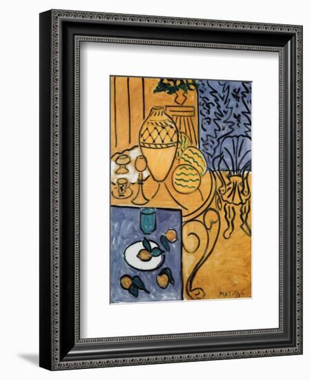 Interior in Yellow and Blue, 1946-Henri Matisse-Framed Art Print