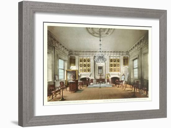 Interior, Independence Hall, Philadelphia, Pennsylvania-null-Framed Premium Giclee Print