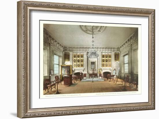 Interior, Independence Hall, Philadelphia, Pennsylvania-null-Framed Art Print