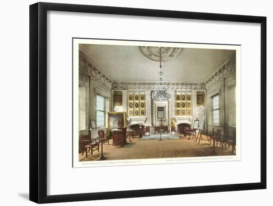Interior, Independence Hall, Philadelphia, Pennsylvania-null-Framed Art Print