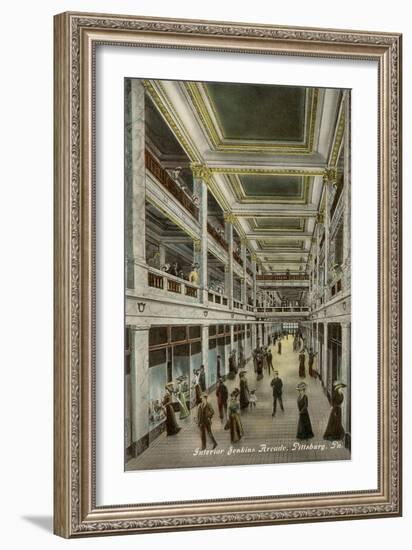 Interior, Jenkins Arcade, Pittsburgh, Pennsylvania-null-Framed Art Print