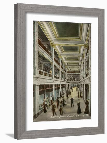 Interior, Jenkins Arcade, Pittsburgh, Pennsylvania-null-Framed Art Print