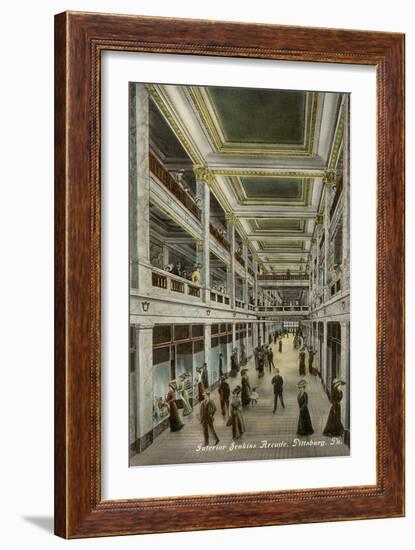 Interior, Jenkins Arcade, Pittsburgh, Pennsylvania-null-Framed Art Print