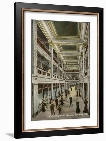 Interior, Jenkins Arcade, Pittsburgh, Pennsylvania-null-Framed Art Print