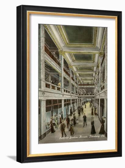 Interior, Jenkins Arcade, Pittsburgh, Pennsylvania-null-Framed Art Print