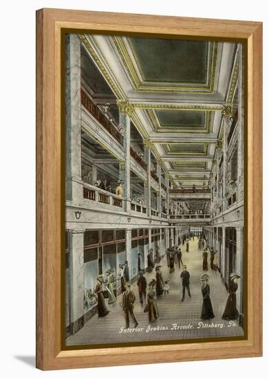 Interior, Jenkins Arcade, Pittsburgh, Pennsylvania-null-Framed Stretched Canvas