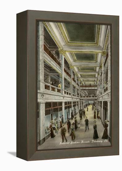 Interior, Jenkins Arcade, Pittsburgh, Pennsylvania-null-Framed Stretched Canvas