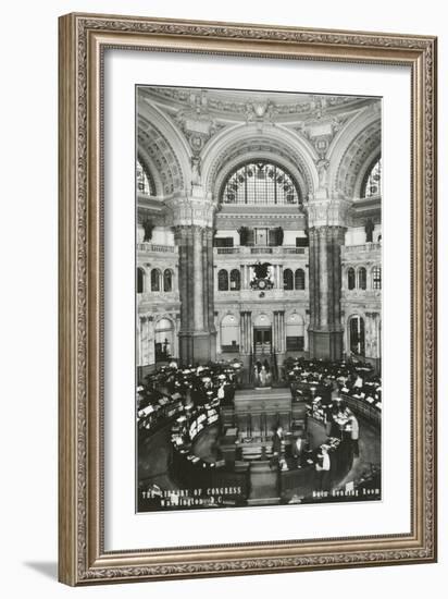 Interior, Library of Congress, Washington D.C.-null-Framed Art Print