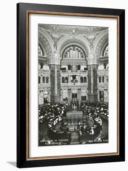 Interior, Library of Congress, Washington D.C.-null-Framed Art Print